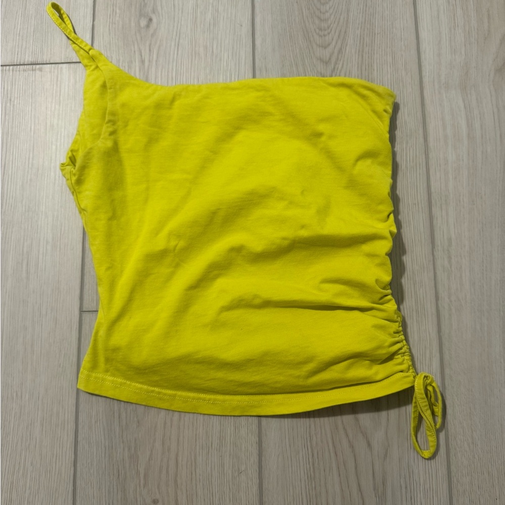 Superdown Vibrant Yellow Ruched Camisole